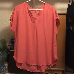 Cato large orange dress top blouse